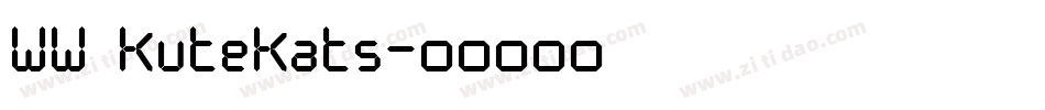 WW KuteKats字体转换